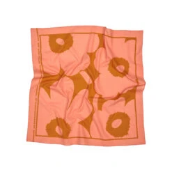 Marimekko Astrilli Peach / Gold Unikko Scarf 5 Marimekko Astrilli Peach / Gold Unikko Scarf -Marimekko Shop marimekko astrilli peach gold unikko scarf 43