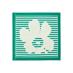 Marimekko Astrilli Tasaraita Unikko Scarf Green -Marimekko Shop marimekko astrilli tasaraita unikko scarf green 40