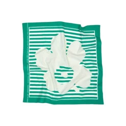 Marimekko Astrilli Tasaraita Unikko Scarf Green