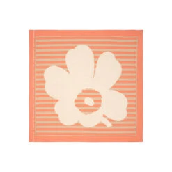Marimekko Astrilli Tasaraita Unikko Scarf Peach