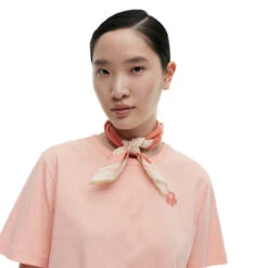 Marimekko Astrilli Unikko Pink / Peach Scarf