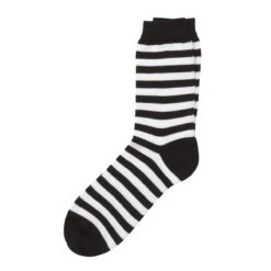 Marimekko Black / White Striped Socks