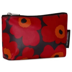 Marimekko Eena Unikko Plum / Red Cosmetic Bag