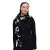 Marimekko Fiore Unikko Black / White Scarf