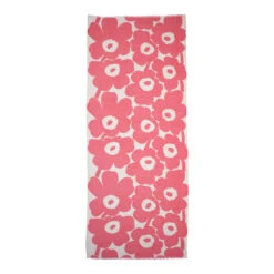 Marimekko Fiore Unikko White / Pink Scarf 5 Marimekko Fiore Unikko White / Pink Scarf -Marimekko Shop marimekko fiore unikko white pink scarf 36
