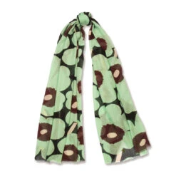 Marimekko Fiorina Unikko Mint Scarf
