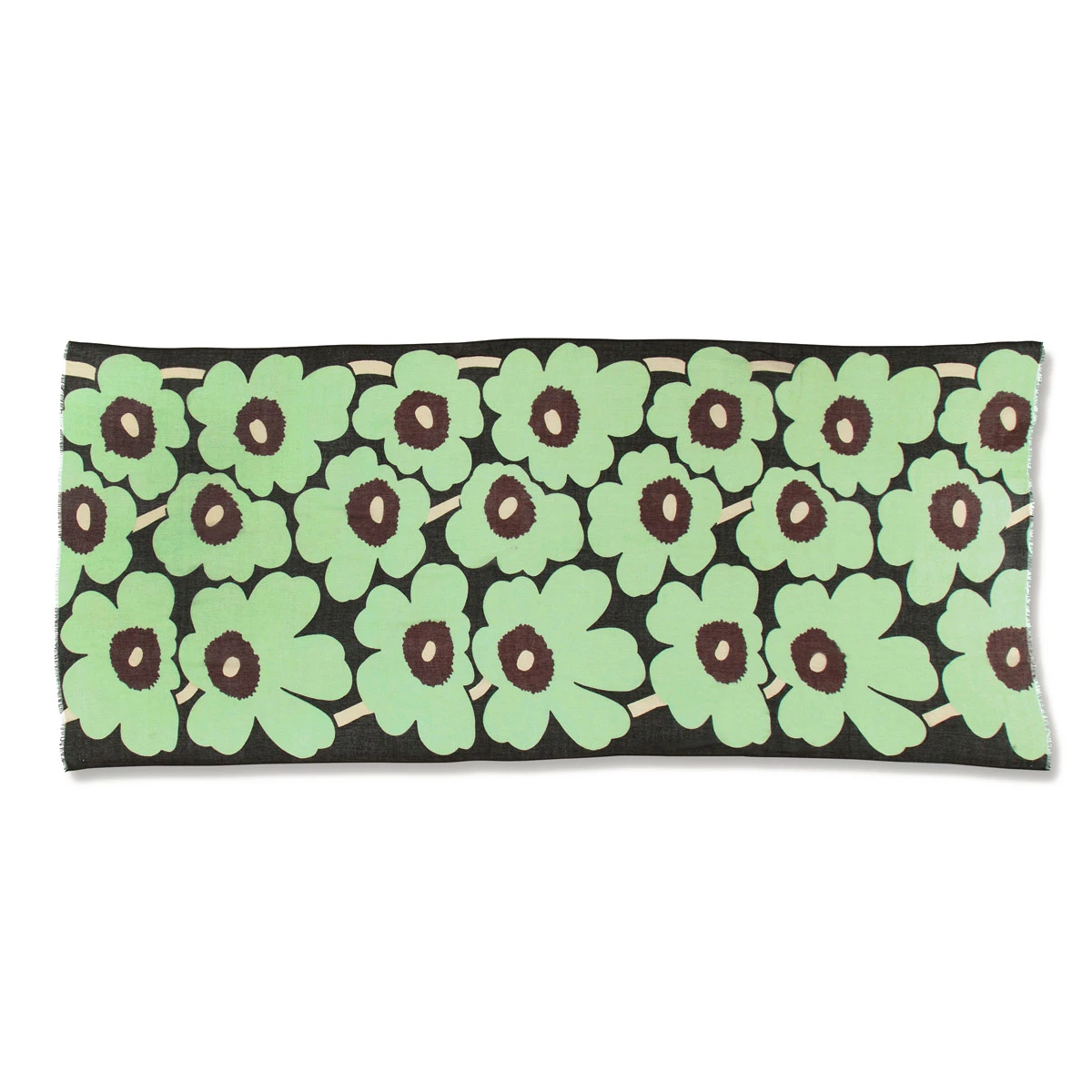 Marimekko Fiorina Unikko Mint Scarf 2 Marimekko Fiorina Unikko Mint Scarf - Image 2