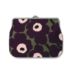 Marimekko Green / Violet Large Coin Purse
