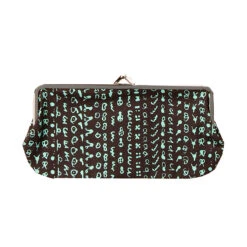 Marimekko Hamppu Brown / Turquoise Eyeglass Case