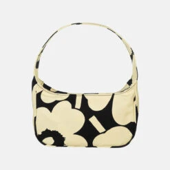 Marimekko Kaenkukka Pieni Unikko Yellow / Black Purse