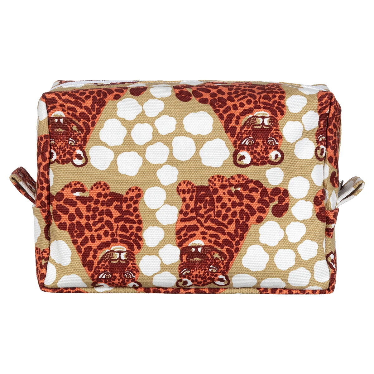 Marimekko Kaksoset Beige / Apricot / Maroon Vilja Cosmetic Bag 1 Marimekko Kaksoset Beige / Apricot / Maroon Vilja Cosmetic Bag