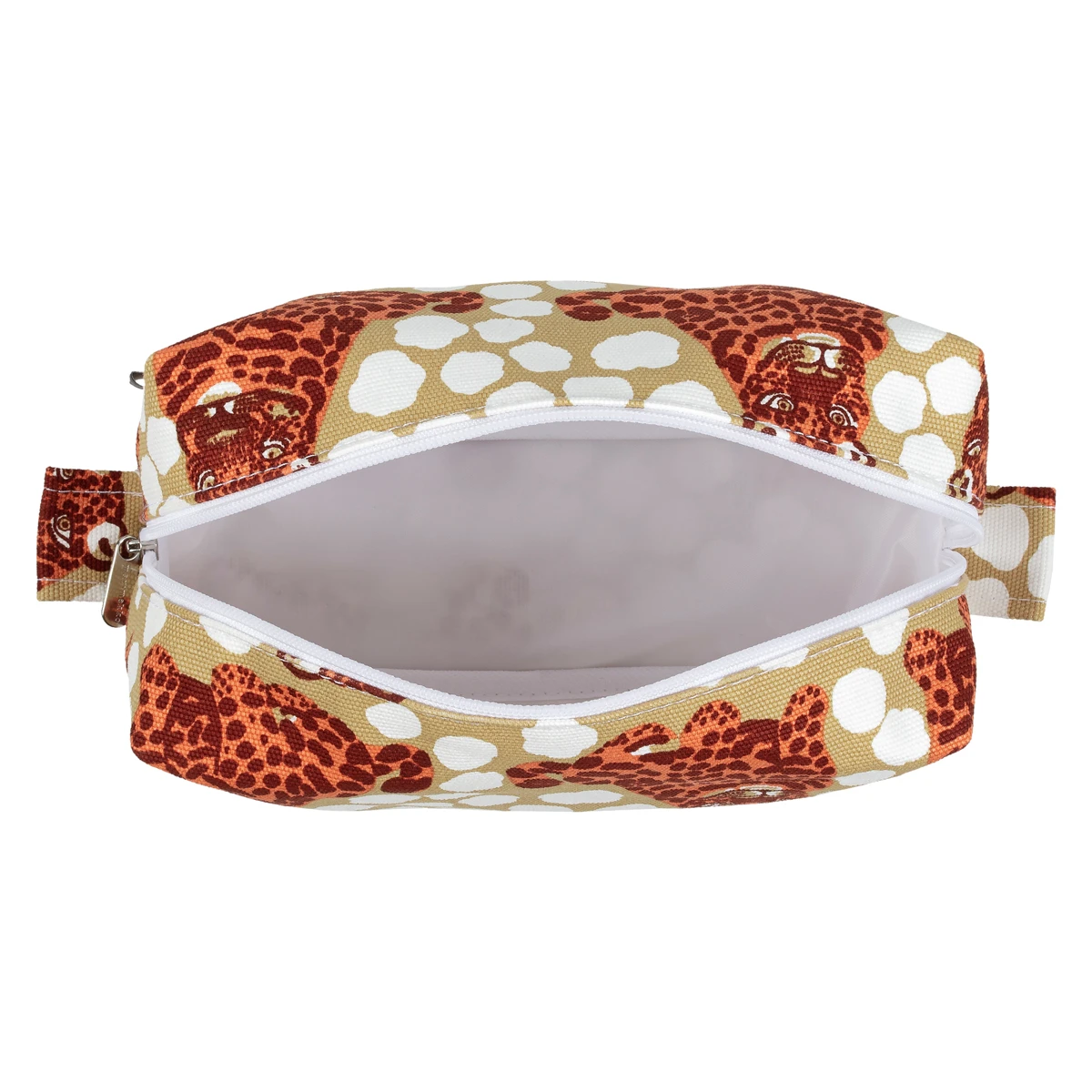 Marimekko Kaksoset Beige / Apricot / Maroon Vilja Cosmetic Bag 2 Marimekko Kaksoset Beige / Apricot / Maroon Vilja Cosmetic Bag - Image 2