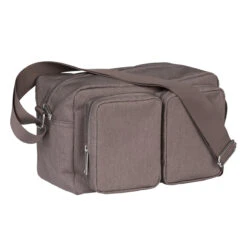 Marimekko Kortteli Melange Brown Shoulder Bag