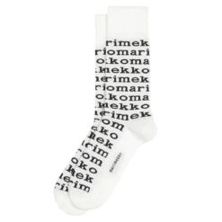Marimekko Logo White / Black Men's Socks