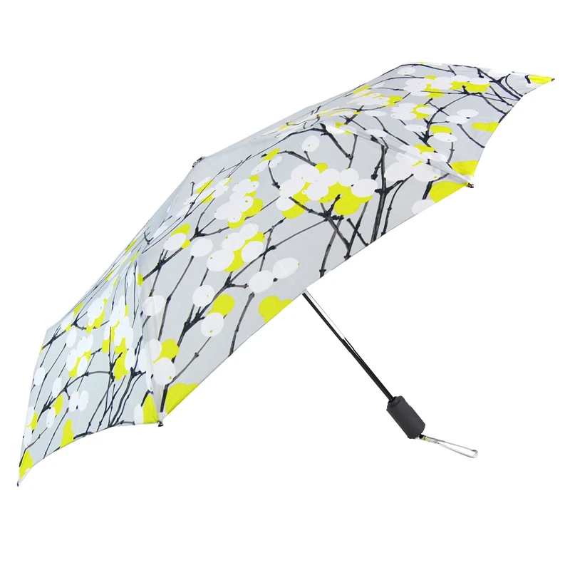 Marimekko Lumimarja Grey Auto Lux Umbrella 2 Marimekko Lumimarja Grey Auto Lux Umbrella - Image 2