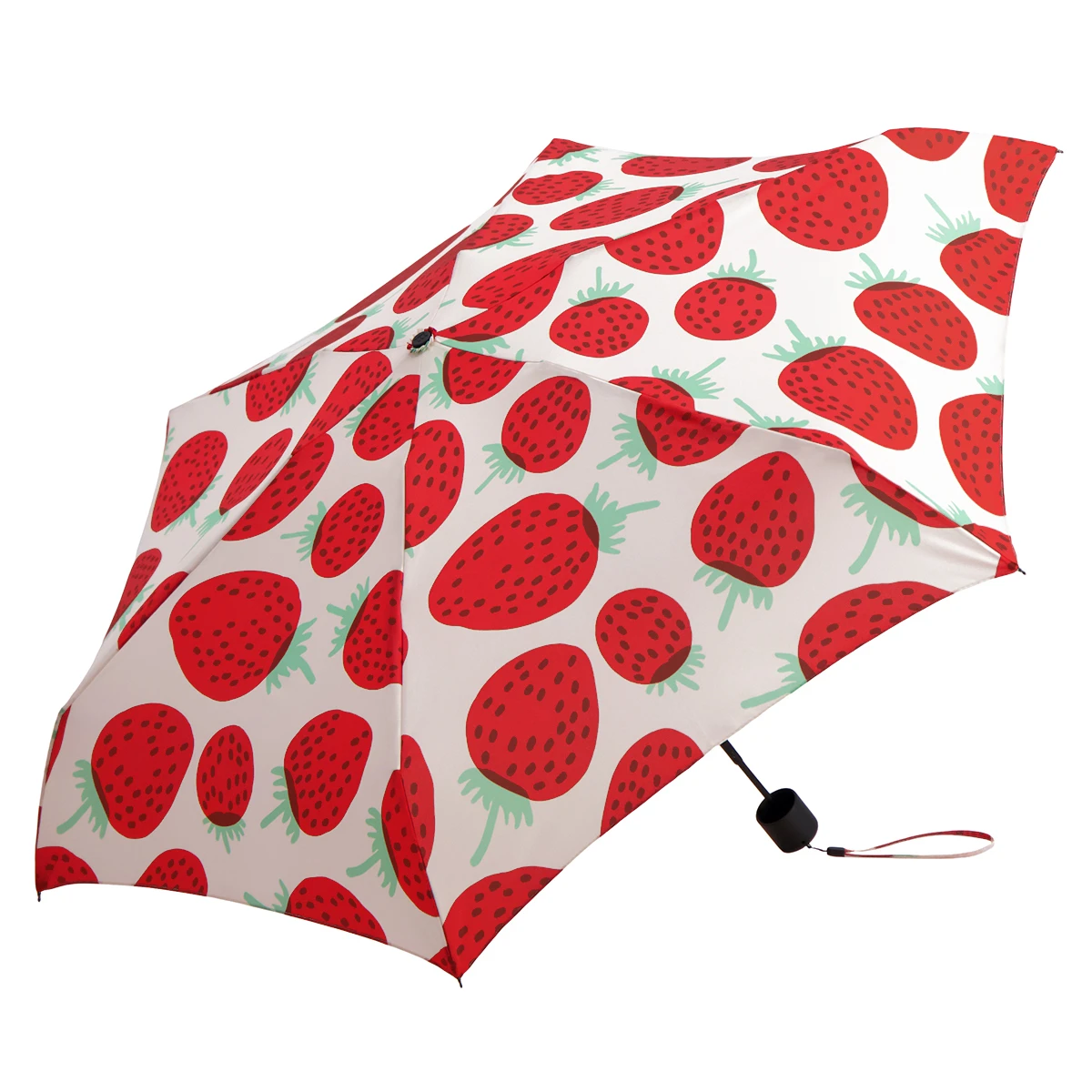 Marimekko Mansikka White / Red Umbrella 2 Marimekko Mansikka White / Red Umbrella - Image 2