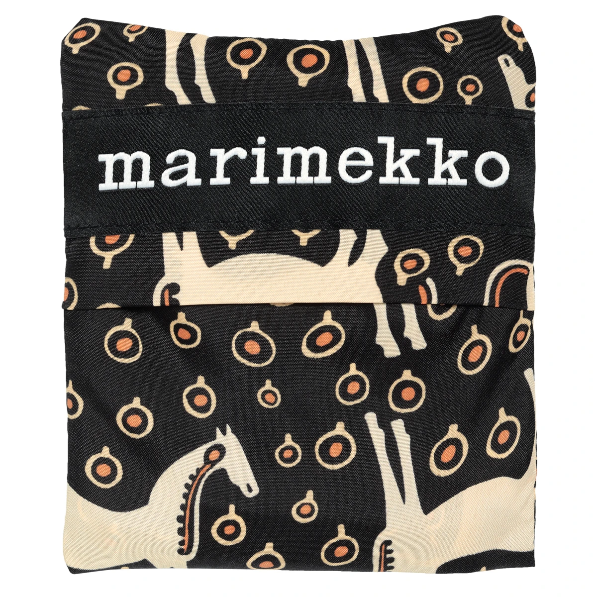Marimekko Musta Tamma Black / Beige / Peach Smartbag 3 Marimekko Musta Tamma Black / Beige / Peach Smartbag - Image 3