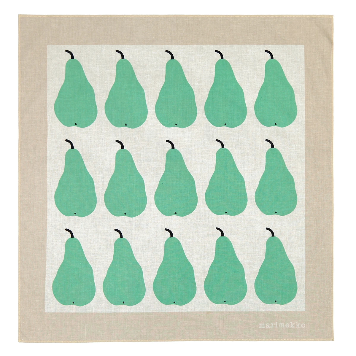 Marimekko Paaryna Beige / Green Astrilli Scarf 3 Marimekko Paaryna Beige / Green Astrilli Scarf - Image 3