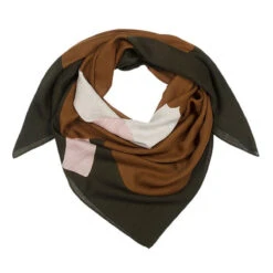 Marimekko Pamba Green / Brown Scarf