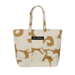 Marimekko Peruskassi Unikko Gold / Canvas Large Tote 8 Marimekko Peruskassi Unikko Gold / Canvas Large Tote -Marimekko Shop marimekko peruskassi unikko gold canvas large tote 52