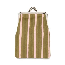 Marimekko Piccolo Khaki / Pink Small Coin Purse
