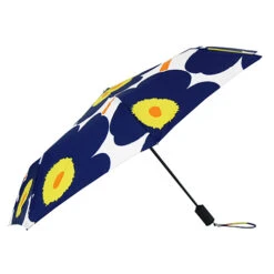 Marimekko Pieni Unikko Blue/Yellow Lux Umbrella