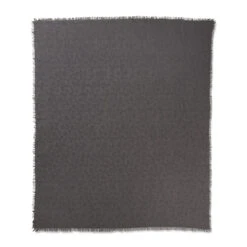 Marimekko Pieni Unikko Grey Jacquard Scarf
