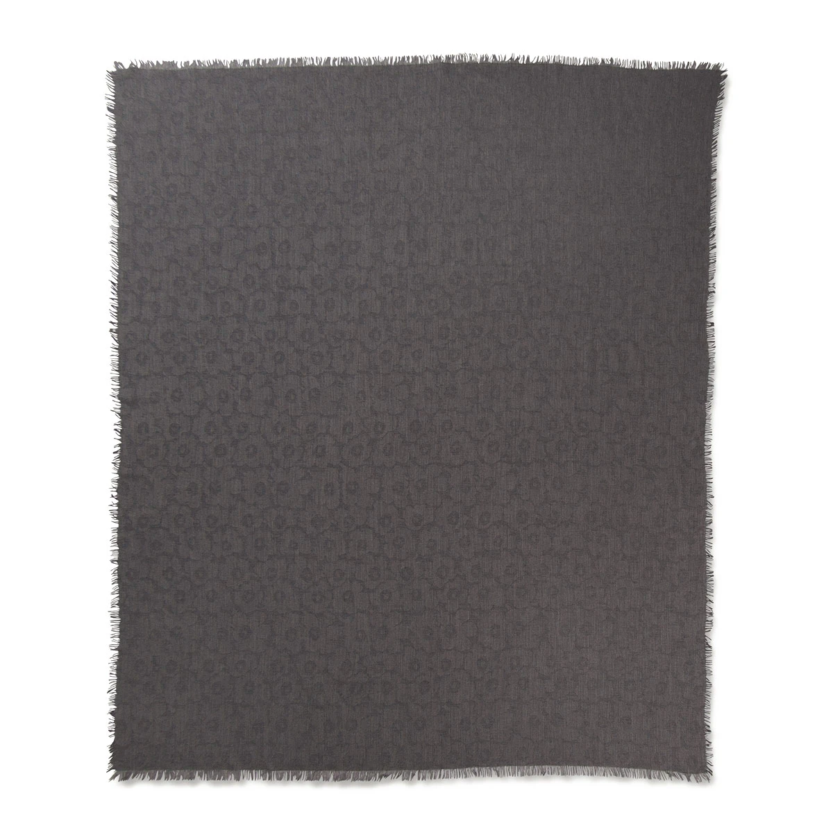 Marimekko Pieni Unikko Grey Jacquard Scarf 1 Marimekko Pieni Unikko Grey Jacquard Scarf