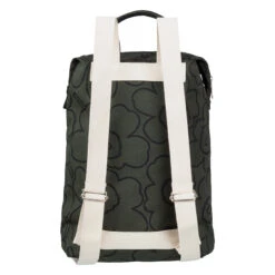 Marimekko Piirto Unikko Dark Green / Black Mono Backpack