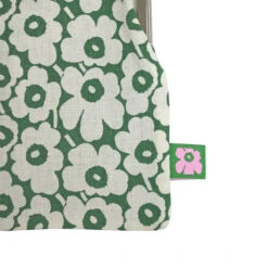 Marimekko Pikkuinen Unikko White / Green Small Coin Purse - Anniversary Edition -Marimekko Shop marimekko pikkuinen unikko white green small coin purse anniversary edition 30