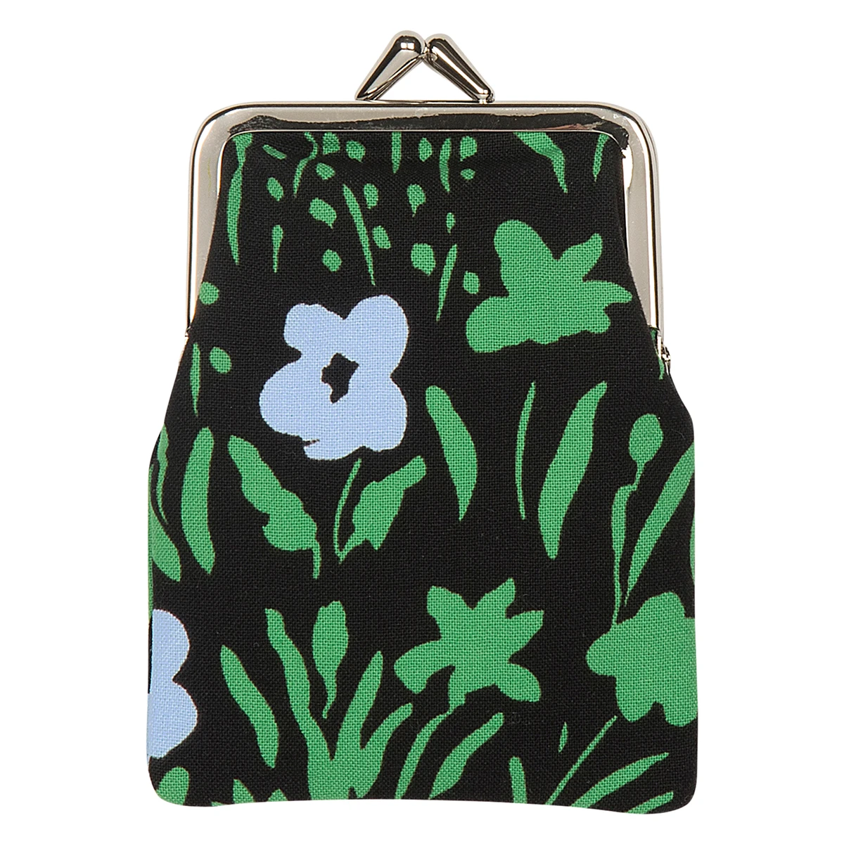 Marimekko Pikkulempi Black / Green Small Coin Purse 1 Marimekko Pikkulempi Black / Green Small Coin Purse