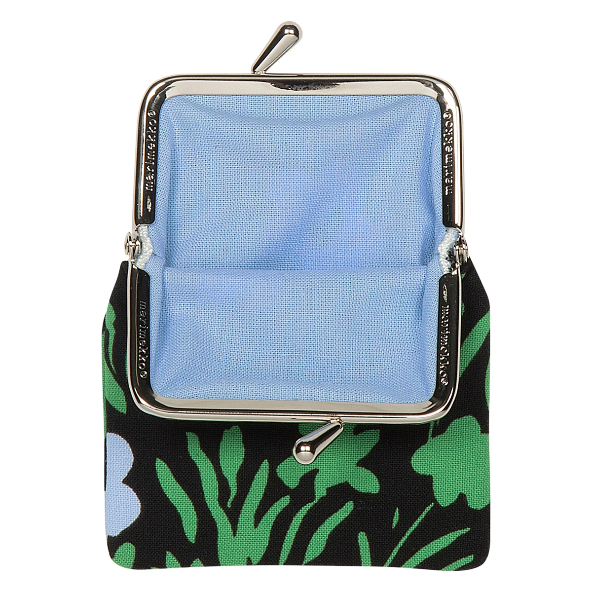 Marimekko Pikkulempi Black / Green Small Coin Purse 2 Marimekko Pikkulempi Black / Green Small Coin Purse - Image 2
