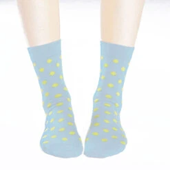 Marimekko Poltsi Aqua/Yellow Socks