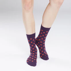 Marimekko Poltsi Plum/Orange Socks
