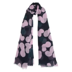 Marimekko Poppari Navy / Pink / Petrol Fiore Scarf 5 Marimekko Poppari Navy / Pink / Petrol Fiore Scarf -Marimekko Shop marimekko poppari navy pink fiore scarf 26