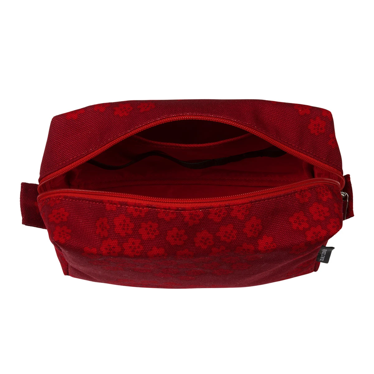 Marimekko Puketti Maroon / Red Vilja Cosmetic Bag 2 Marimekko Puketti Maroon / Red Vilja Cosmetic Bag - Image 2