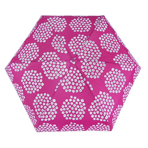 Marimekko Puketti Pink Mini Manual Umbrella 3 Marimekko Puketti Pink Mini Manual Umbrella - Image 3