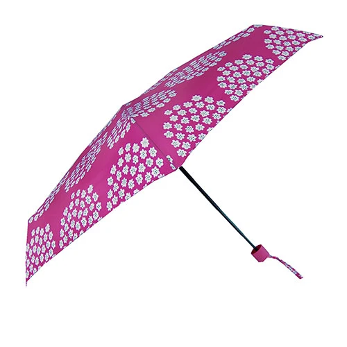 Marimekko Puketti Pink Mini Manual Umbrella 2 Marimekko Puketti Pink Mini Manual Umbrella - Image 2