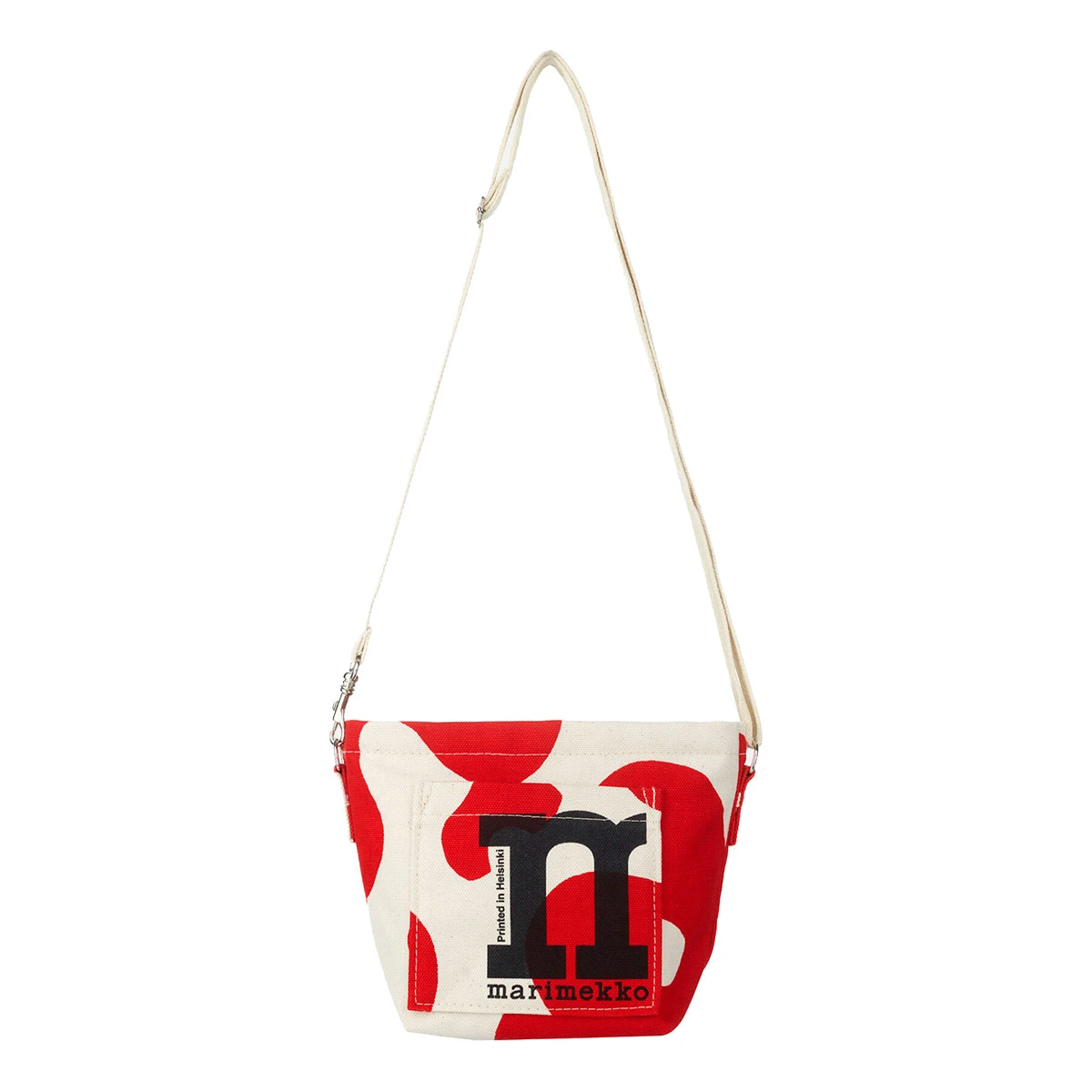 Marimekko Pulloposti Cotton / Red Mini Crossbody Shoulder Bag 1 Marimekko Pulloposti Cotton / Red Mini Crossbody Shoulder Bag