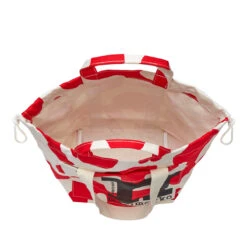 Marimekko Pulloposti Cotton / Red Tote Bag