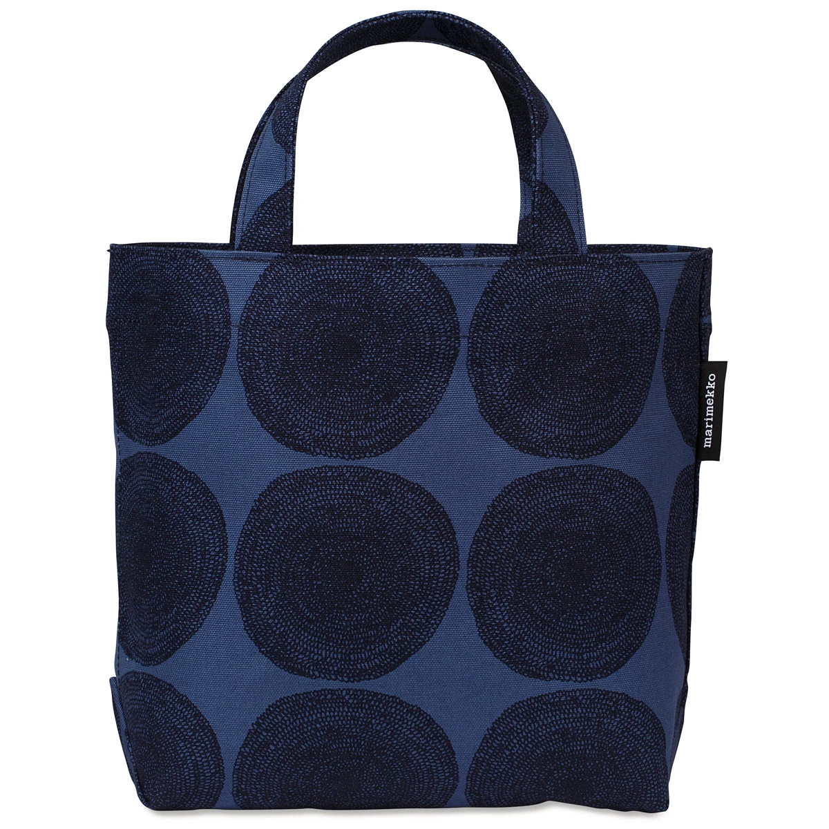 Marimekko Punapippuri Veronika Blue/Black Bag 3 Marimekko Punapippuri Veronika Blue/Black Bag - Image 3