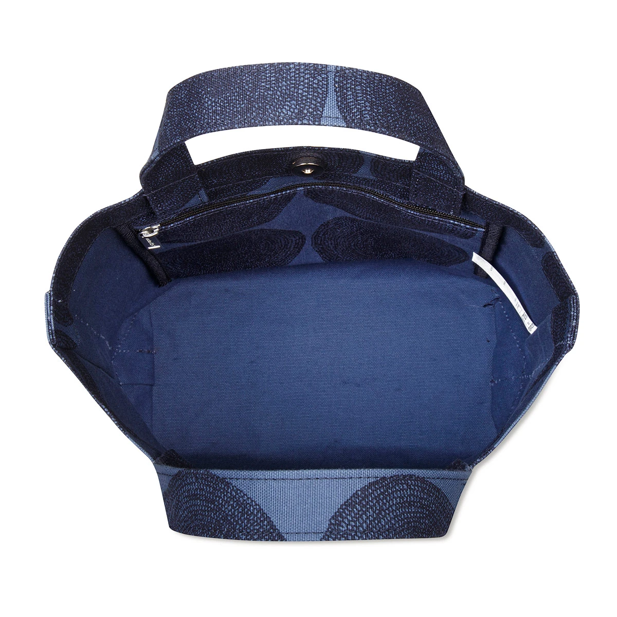 Marimekko Punapippuri Veronika Blue/Black Bag 2 Marimekko Punapippuri Veronika Blue/Black Bag - Image 2