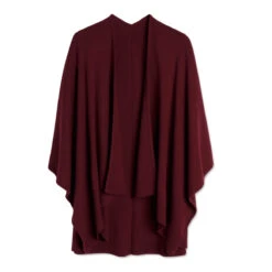 Marimekko Rauha Wine Wool Shawl