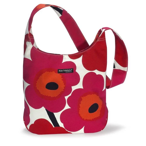 Marimekko Unikko Red Clover Bag 1 Marimekko Unikko Red Clover Bag