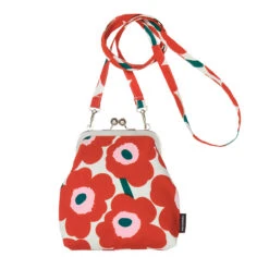 Marimekko Roosa Unikko Iovry / Red / Green Purse
