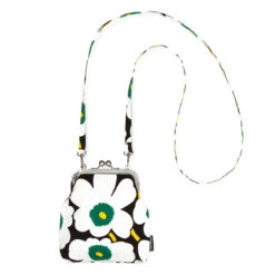 Marimekko Unikko Black / Green Roosa Purse