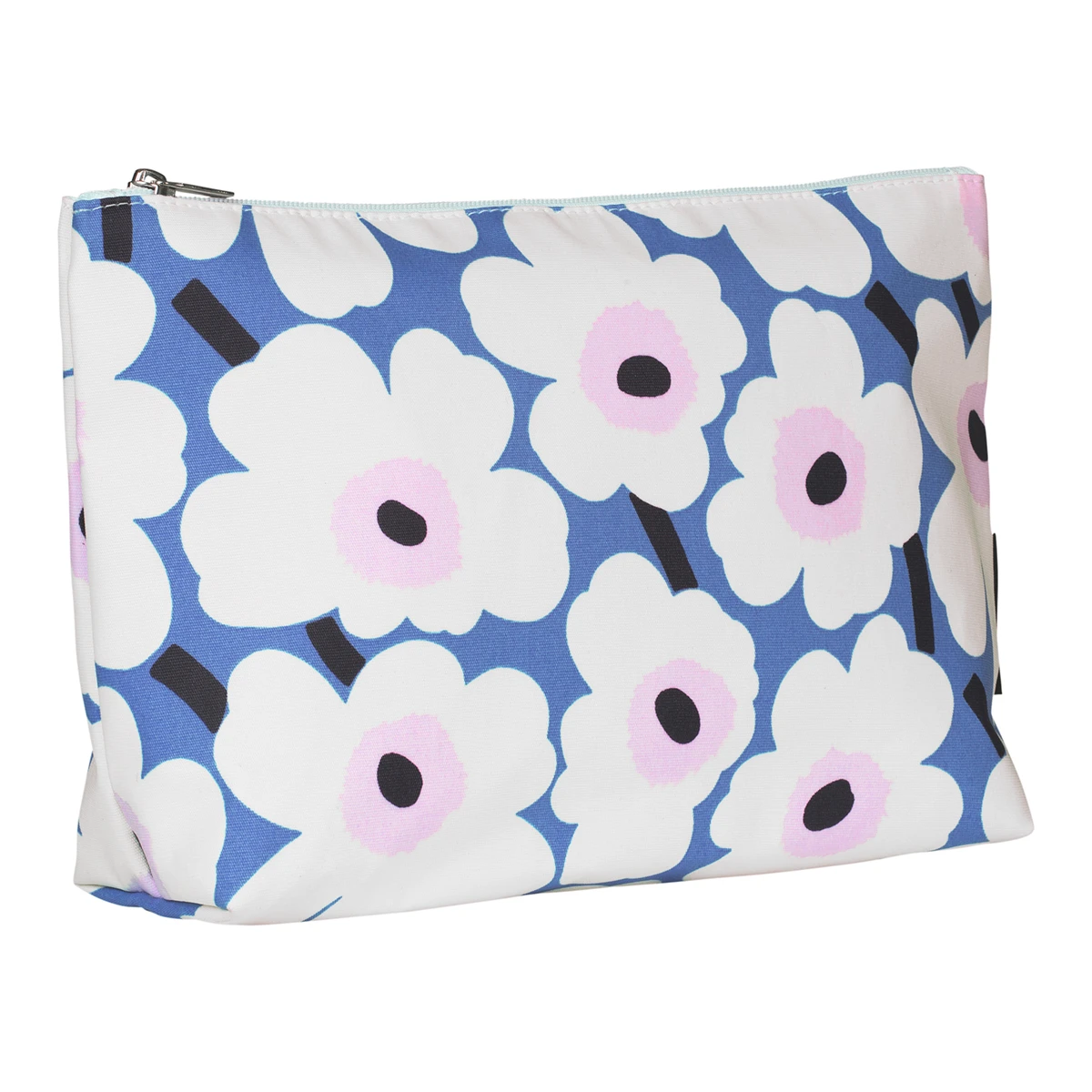 Marimekko Ruska Blue / White / Pink Cosmetic Bag 2 Marimekko Ruska Blue / White / Pink Cosmetic Bag - Image 2