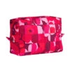 Marimekko Ruutu-Unikko Red/Pink Verso Cosmetic Bag