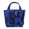 Marimekko Ruutu-Unikko Blue / Black Seidi Bag