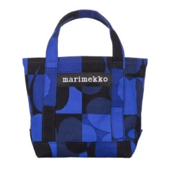 Marimekko Ruutu-Unikko Blue / Black Seidi Bag 7 Marimekko Ruutu-Unikko Blue / Black Seidi Bag -Marimekko Shop marimekko ruutu unikko seidi bag 14